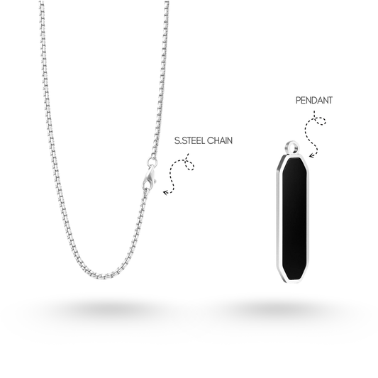 Flat Glass Pendant (SILVER)