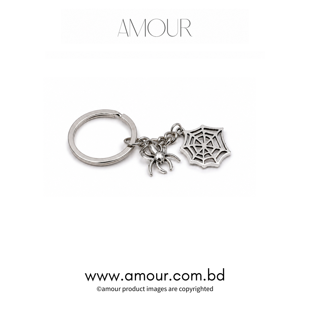 Spider Web Keychain