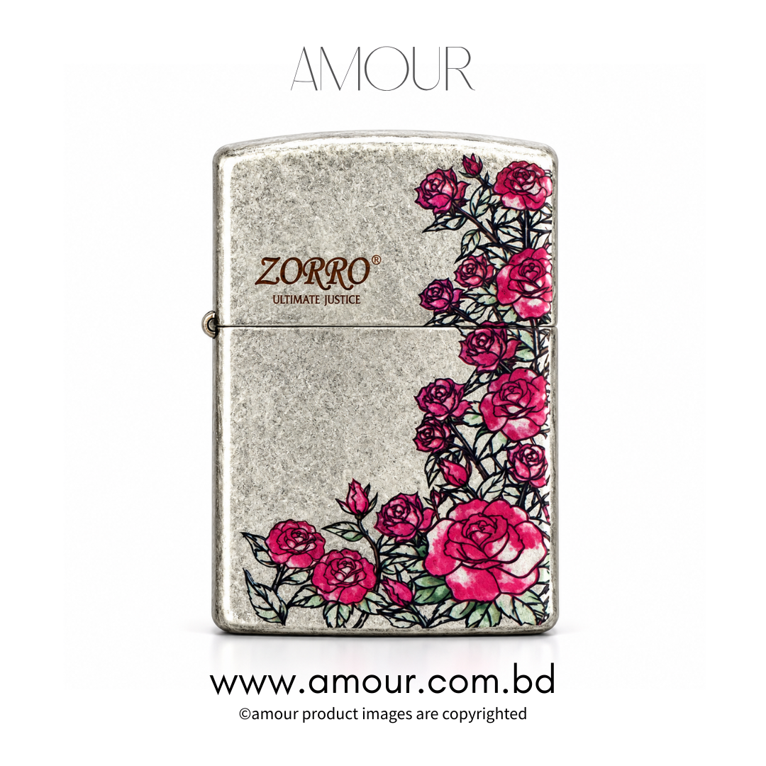 Zorro Flower Zippo Lighter