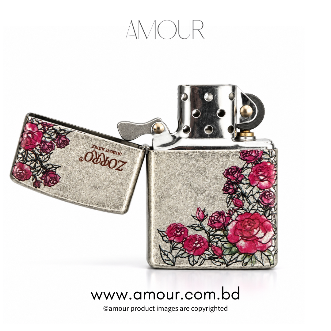 Zorro Flower Zippo Lighter