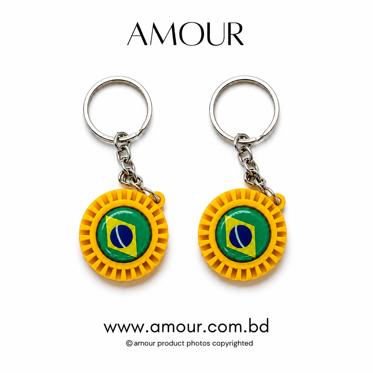 Brazil Keychain (2Pcs)