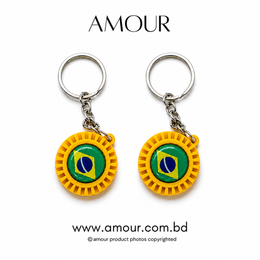 Brazil Keychain (2Pcs)