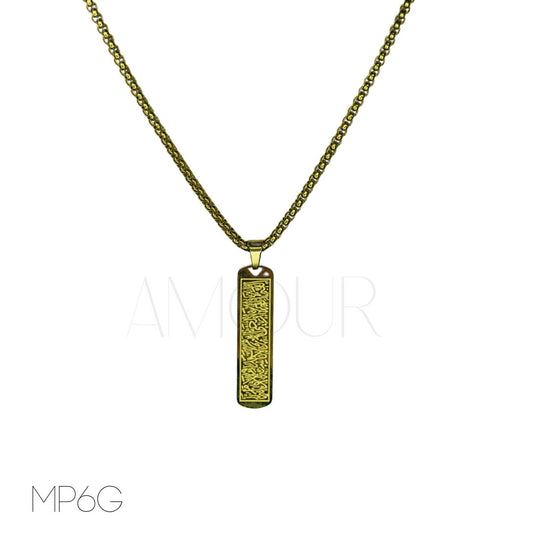 Ayatul Kursi Flat Pendant (GOLD)