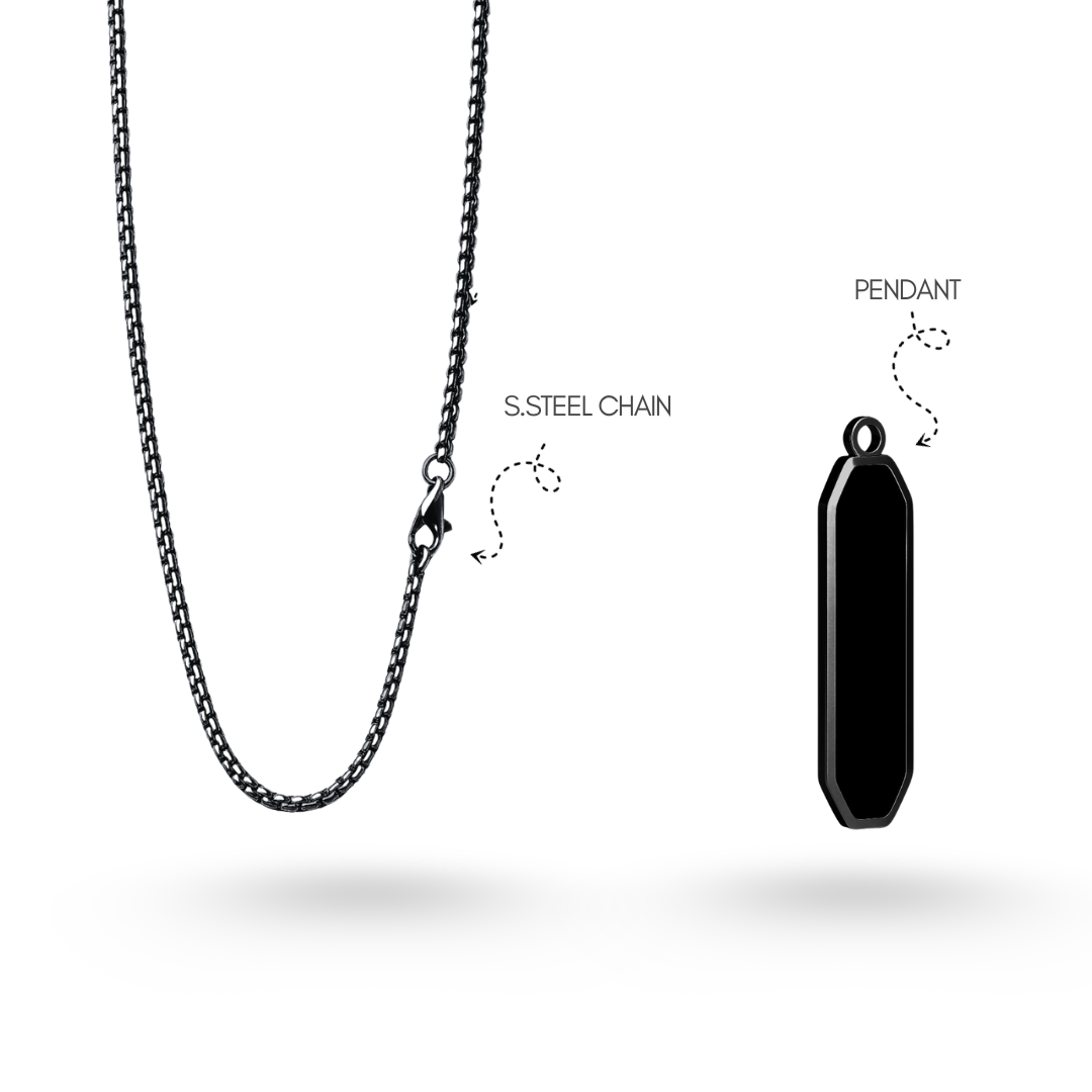 Flat Glass Pendant (BLACK)