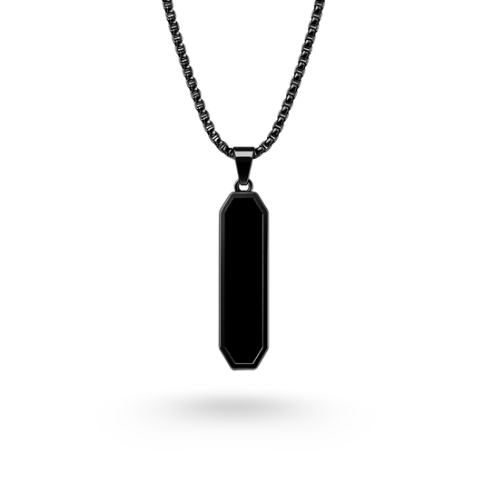 Flat Glass Pendant (BLACK)