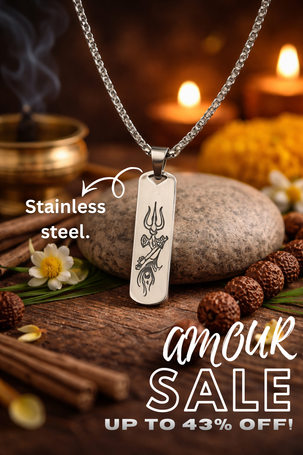 Trishul Pendant (SILVER)