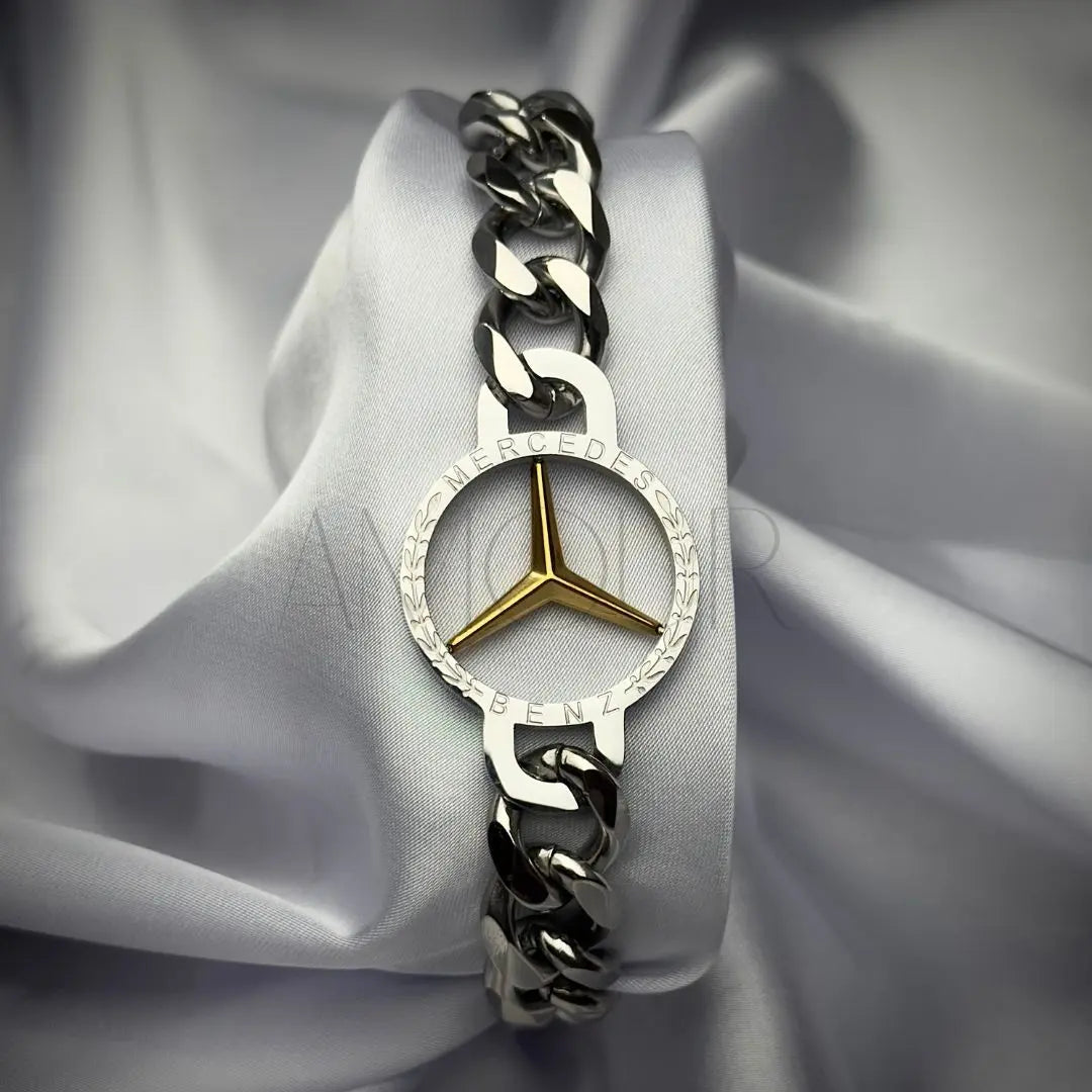Mercedes Chain Bracelet (SILVER) AmourBD.com