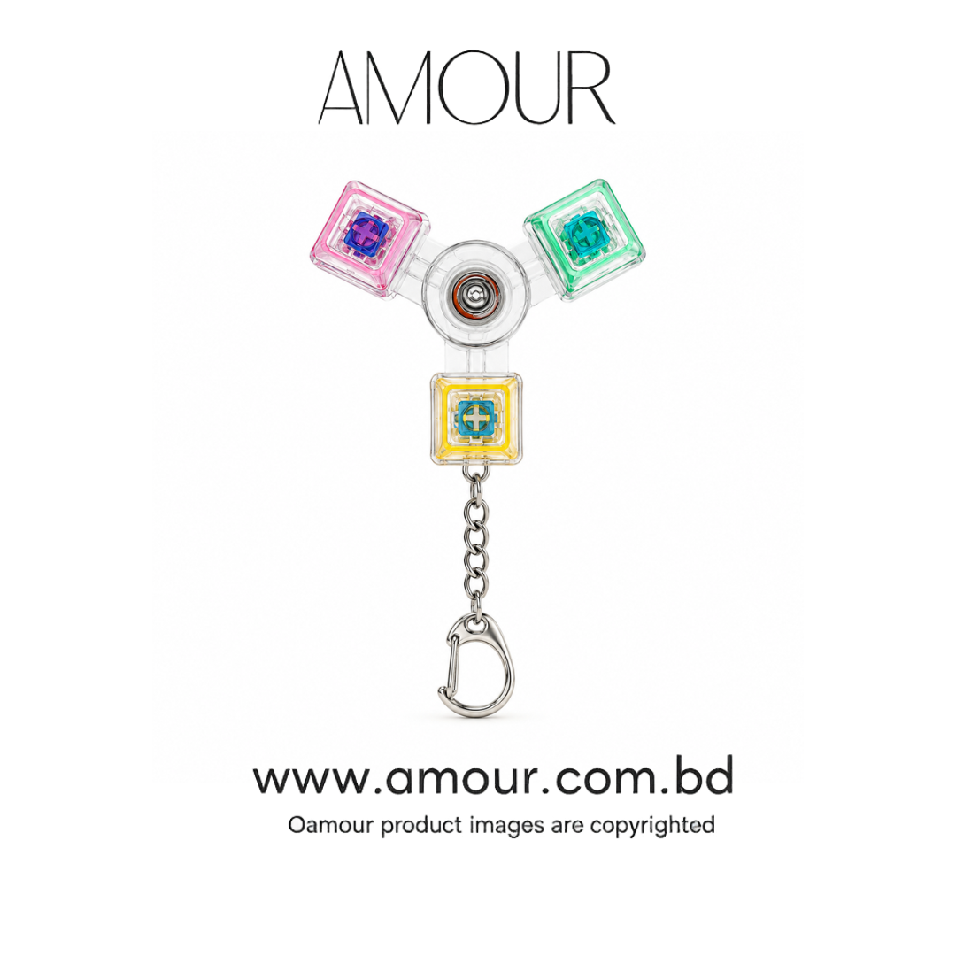 Keyboard Spinner Keychain