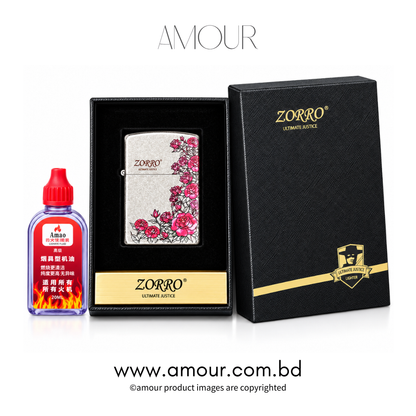 Zorro Flower Zippo Lighter