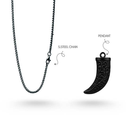 Tiger Teeth Pendant (BLACK)